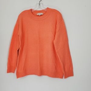Loft Orange Sweater, Size LP